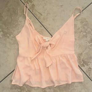 PacSun tie front flowy shirt